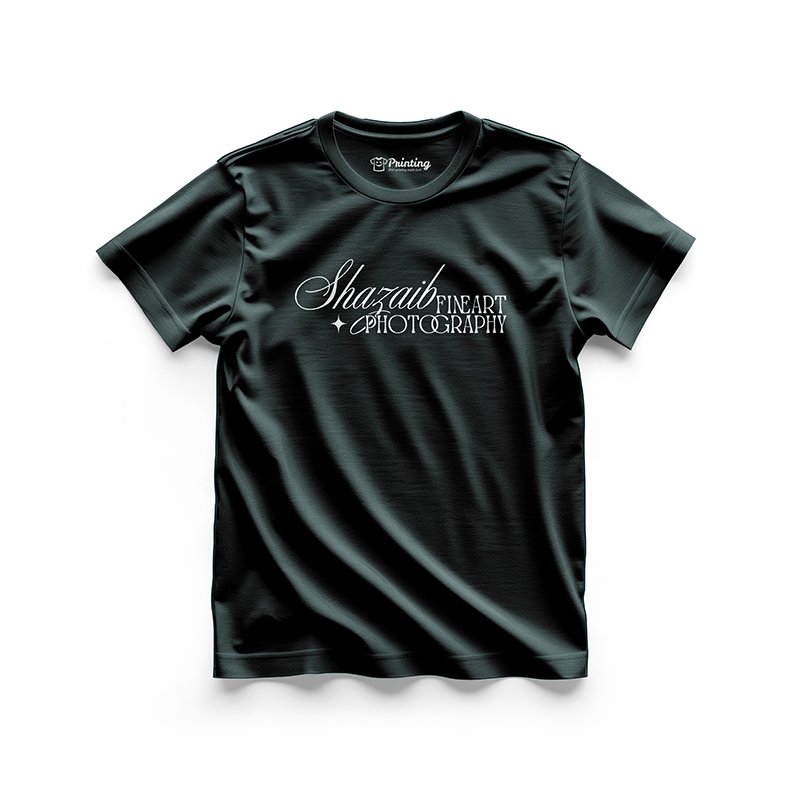 Shahzaib Fineart Logo Printed - Photography Teams T-Shirts CBPT14