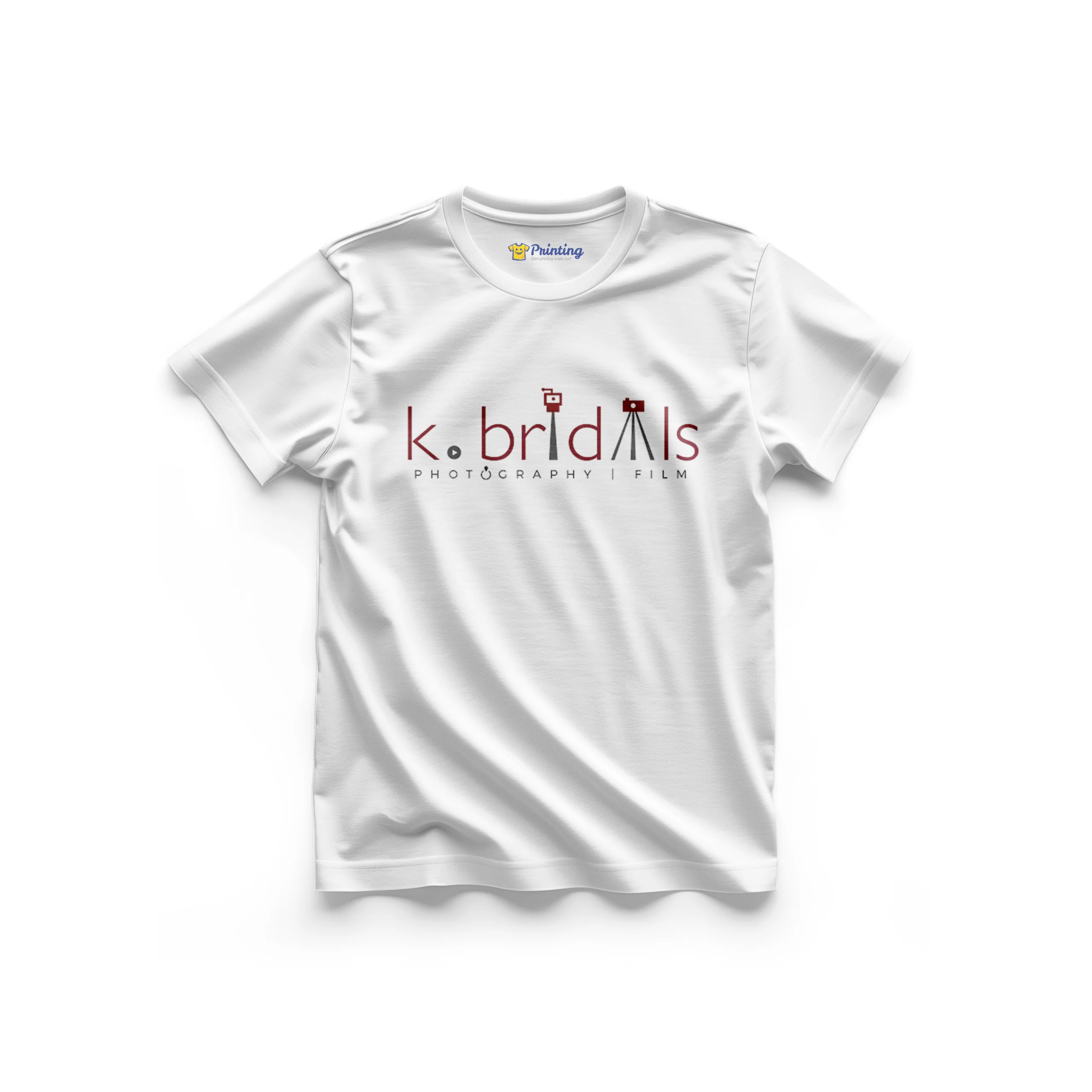 K Bridals Logo Printed - Photography Teams T-Shirts CBPT15