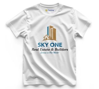 Sky One Logo Printed – Real Estate Companies T-Shirt CBRE07