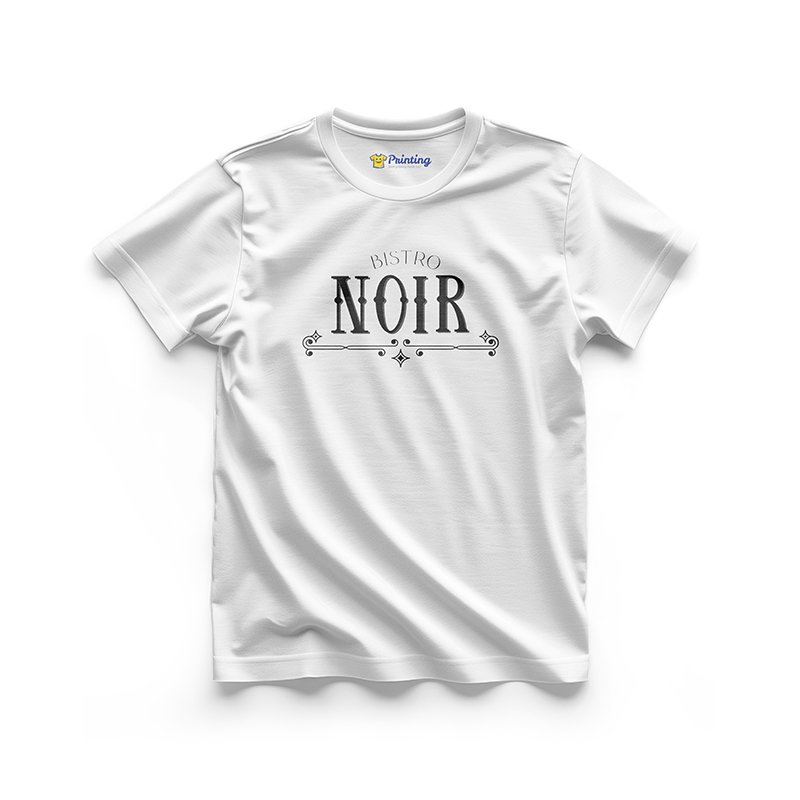 Bistro Noir Logo Printed - Restaurant Staff T-Shirts CBRT01