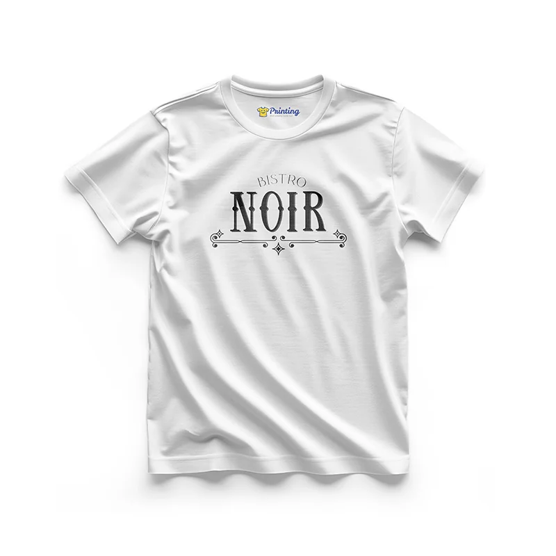 Bistro Noir Logo Printed - Restaurant Staff T-Shirts CBRT01
