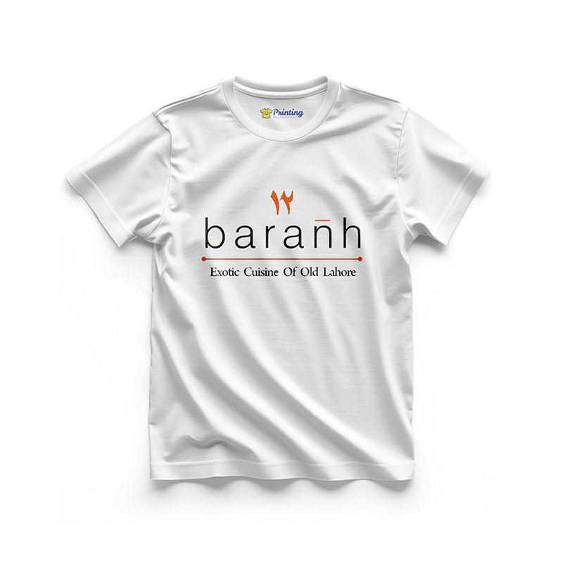Baranh Logo Printed - Restaurant Staff T-Shirts CBRT02
