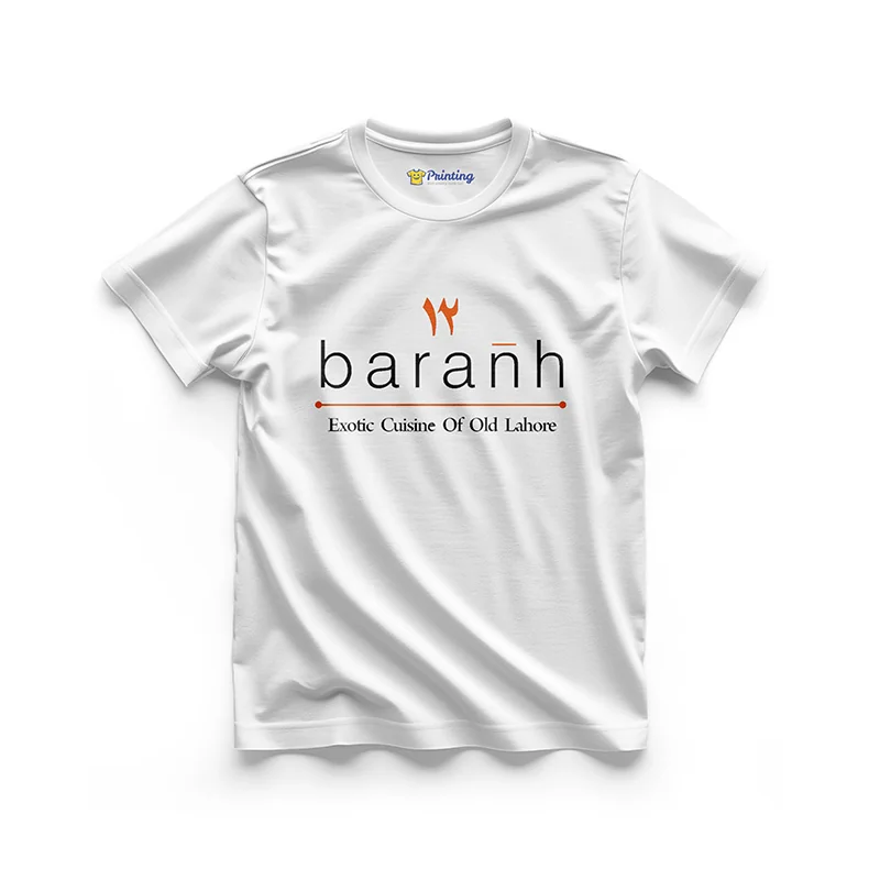 Baranh Logo Printed - Restaurant Staff T-Shirts CBRT02
