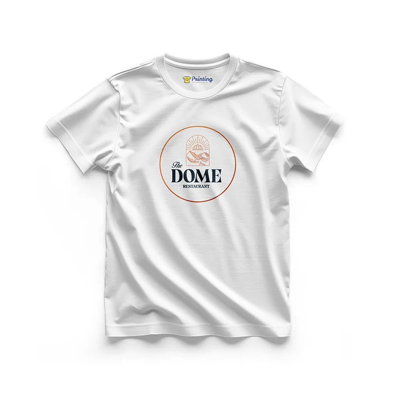 Dome Logo Printed - Restaurant Staff T-Shirts CBRT07