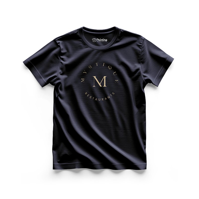 Mystique Logo Printed - Restaurant Staff T-Shirts CBRT11