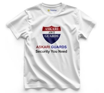 Askari Guards Logo Printed – Security Staff T-Shirts CBSS14