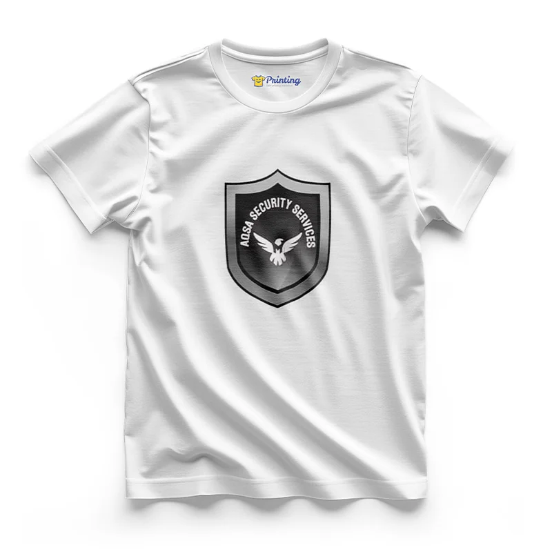 Aqsa Security Logo Printed - Security Staff T-Shirts CBSS09