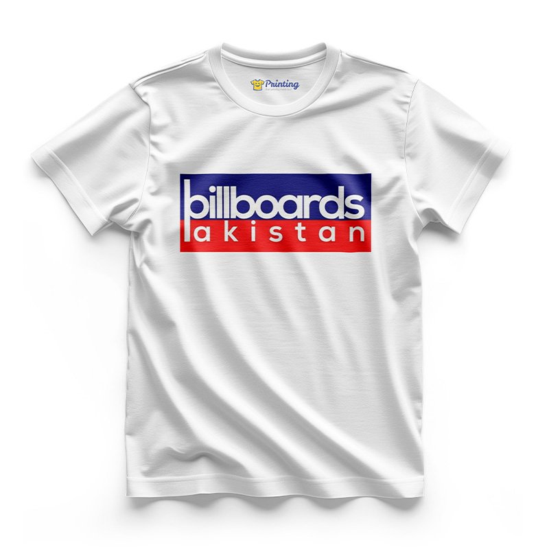 Billboards Pakistan Logo Printed - Signage Company Staff T-Shirt CBSC10