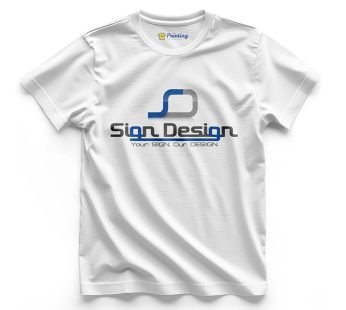 Sign Design Logo Printed – Signage Company Staff T-Shirt CBSC04