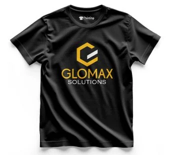Glomax Solutions Logo Printed – Signage Company Staff T-Shirt CBSC08
