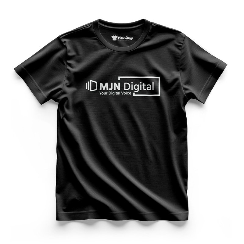 MJN Digital Logo Printed - Signage Company Staff T-Shirt CBSC09