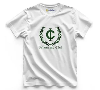 Islamabad Club – Logo Printed Social Club T-Shirt LPSC01