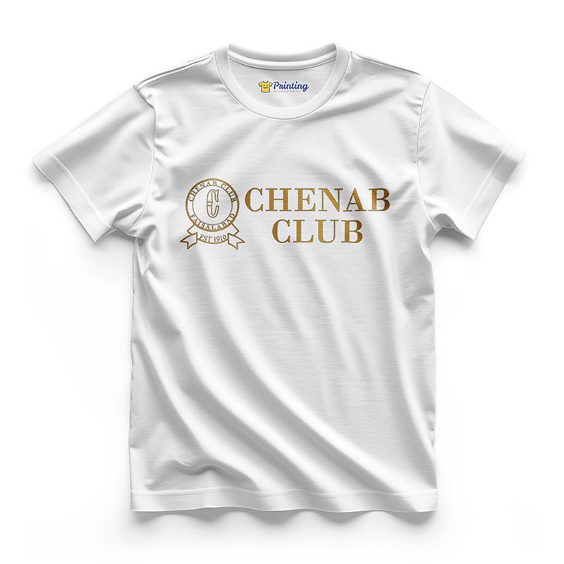 Chenab Club - Logo Printed Social Club T-Shirt LPSC11