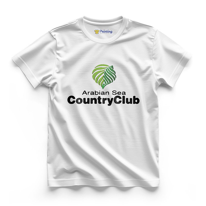 Arabian Sea Country Club - Logo Printed Social Club T-Shirt LPSC13