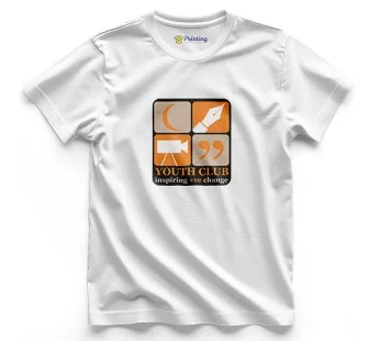 Youth Club – Logo Printed Social Club T-Shirt LPSC04