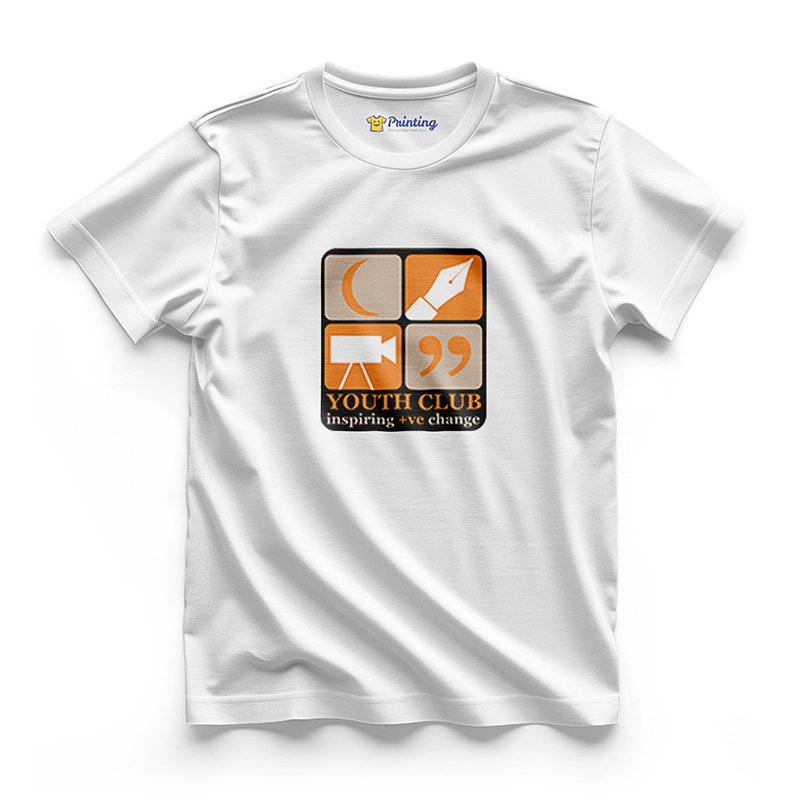 Youth Club - Logo Printed Social Club T-Shirt LPSC04