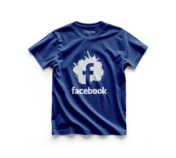 Facebook Logo Printed – Social Media Inspired T-Shirts IPSM01