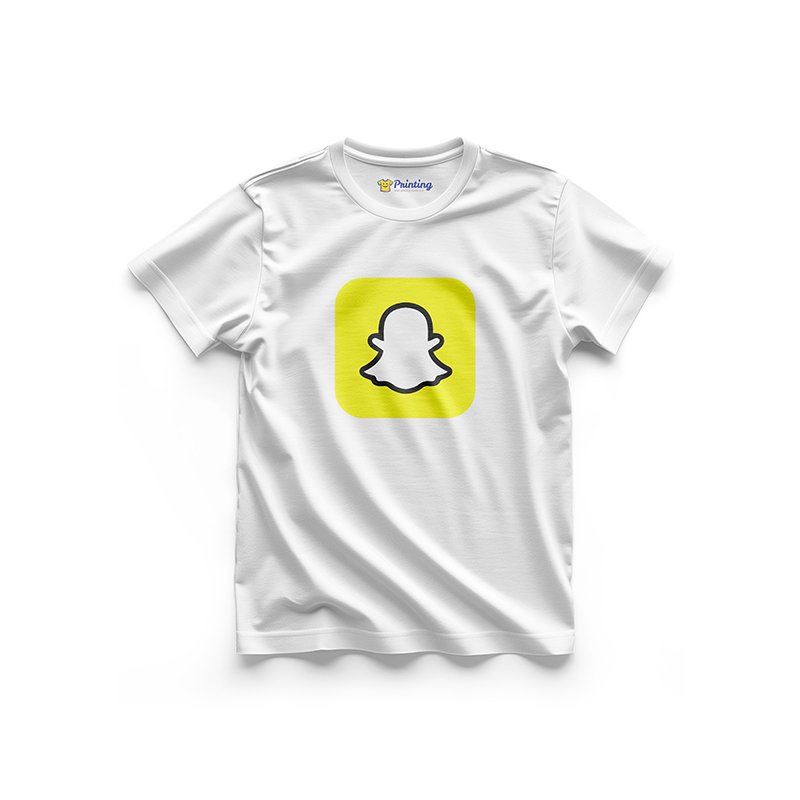 Snapchat Logo Printed - Social Media Inspired T-Shirts IPSM11