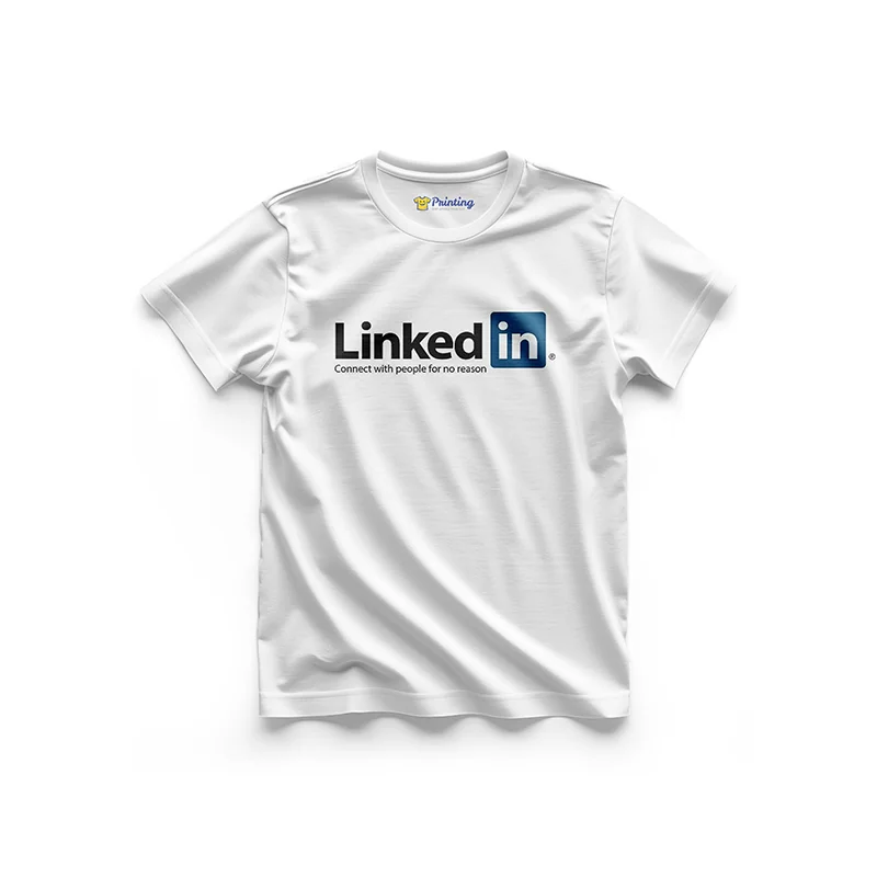 LinkedIn Logo Printed - Social Media Inspired T-Shirts IPSM12