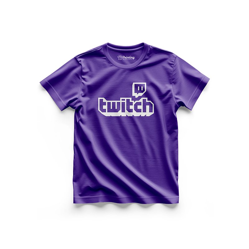 Twitch Logo Printed - Social Media Inspired T-Shirts IPSM14
