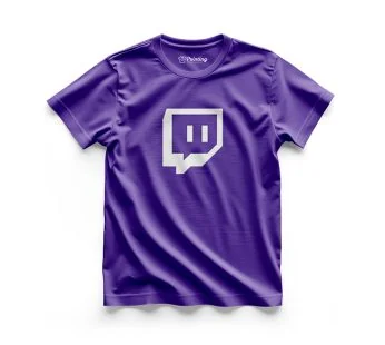 Twitch Logo Printed – Social Media Inspired T-Shirts IPSM22