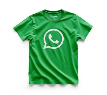 Whatsapp Logo Printed – Social Media Inspired T-Shirts IPSM24