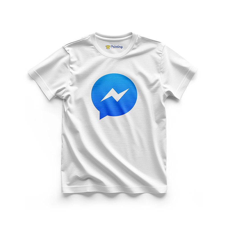 Messenger Logo Printed - Social Media Inspired T-Shirts IPSM25