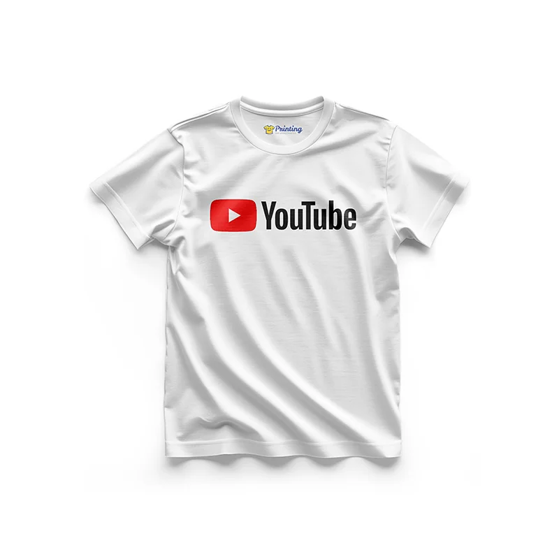 YouTube Logo Printed - Social Media Inspired T-Shirts IPSM05