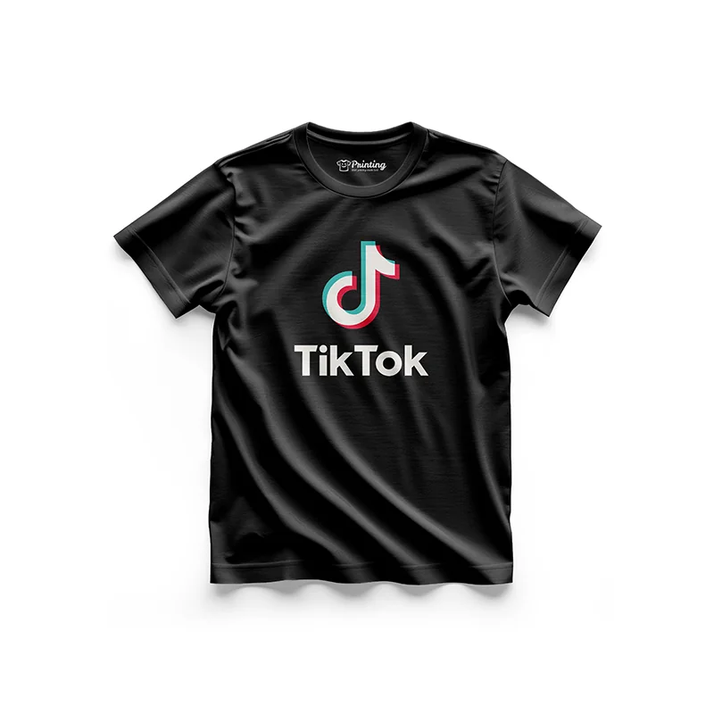 TikTok Logo Printed - Social Media Inspired T-Shirts IPSM08