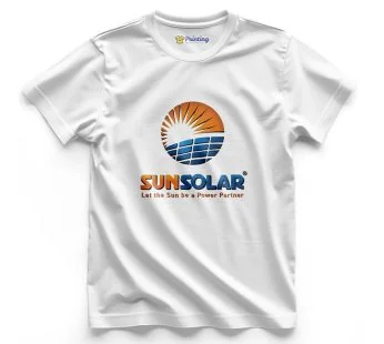 Sun Solar Logo – Solar Company Staff T-Shirt IFSC-14