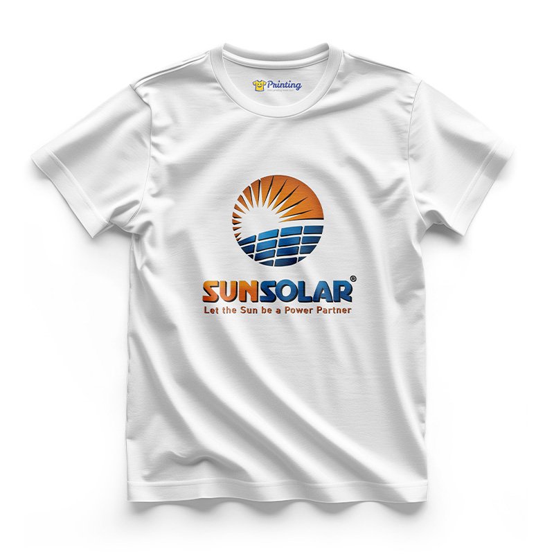 Sun Solar Logo - Solar Company Staff T-Shirt IFSC-14