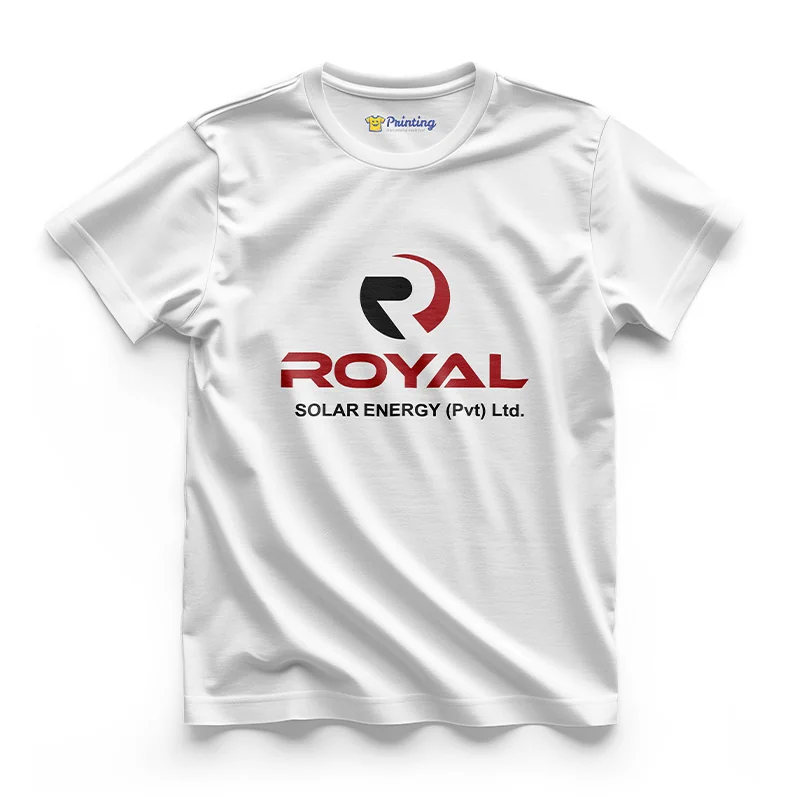Royal Solar Energy Logo - Solar Company Staff T-Shirt IFSC-04