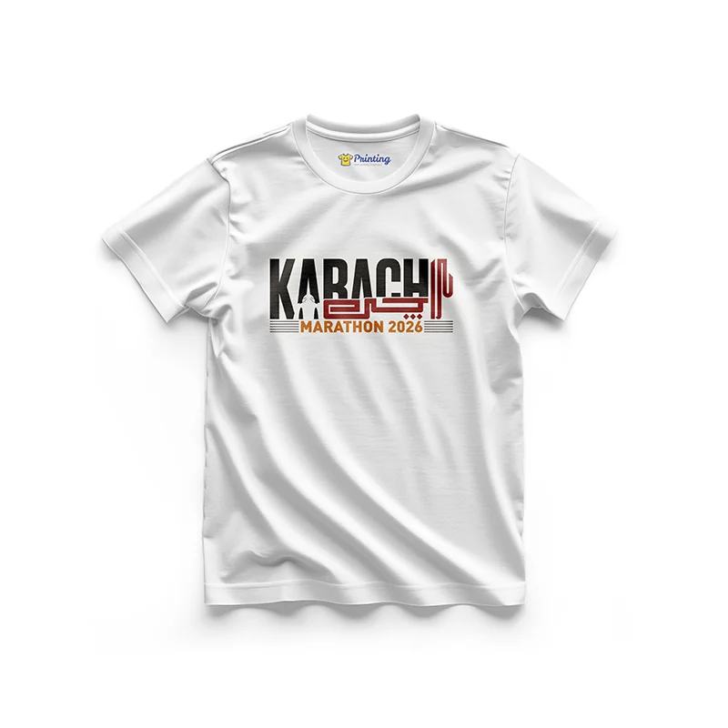 Karachi Marathon Logo Printed - Sports Events T-Shirts ECSE03