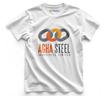 Agha Steel Logo Printed – Steel Industry Workers T-Shirts CBSI03
