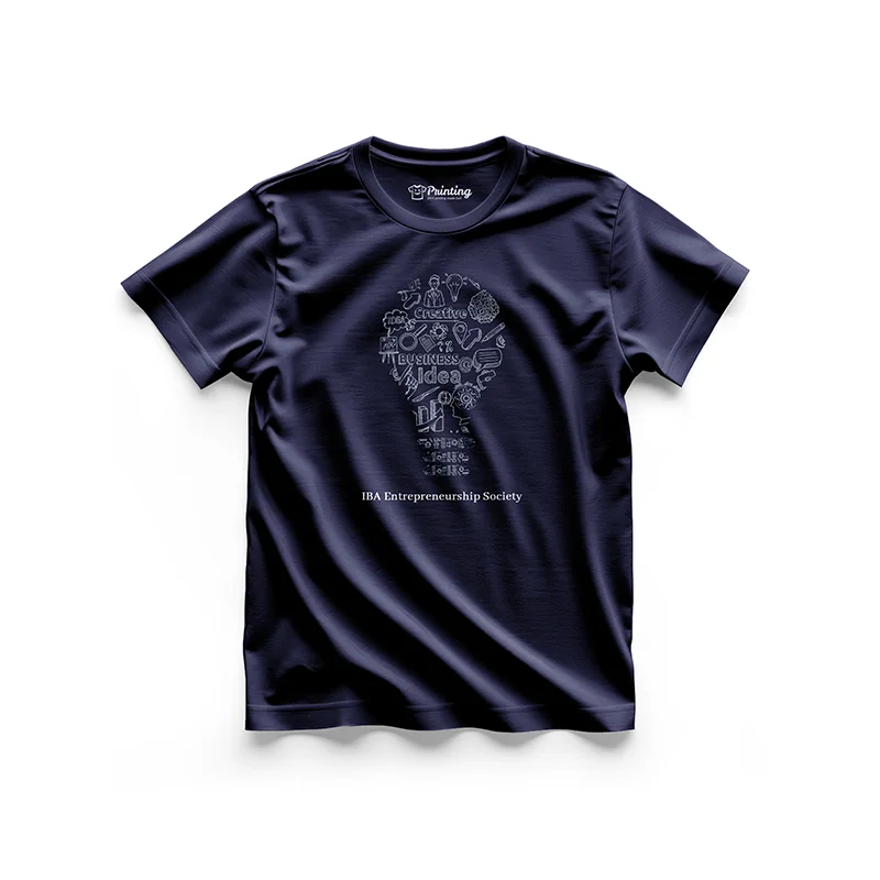 IBA Logo Printed - University Society T-Shirts EIUS09