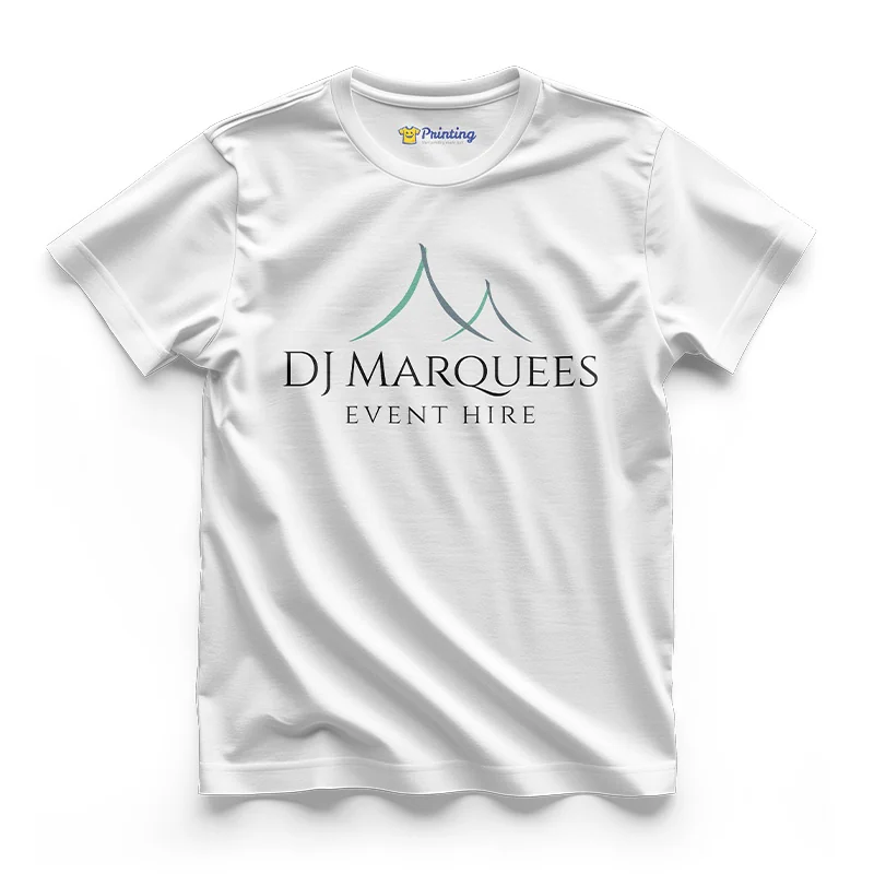 DJ Marquees Logo Printed - Wedding Hall Staff T-Shirt ECWH02