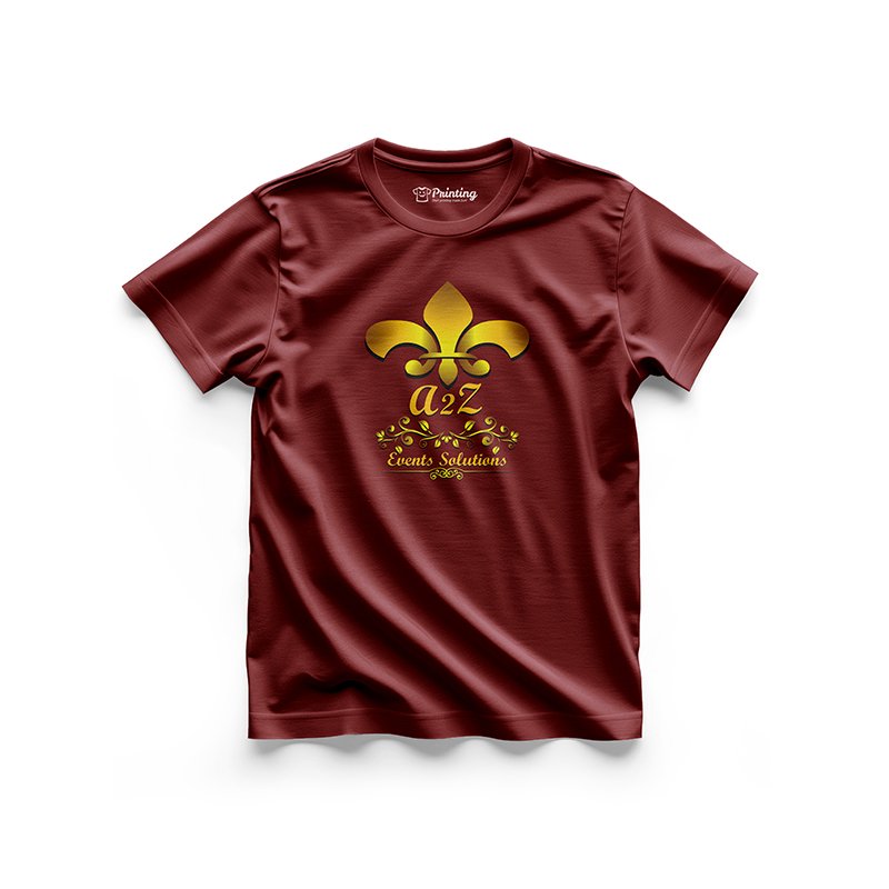 A to Z Event Solutions Logo Printed - Wedding Planner Staff T-Shirts CBWP06