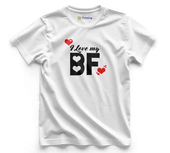 Its Him Couple Artwork Printed T-Shirt ECCT-08