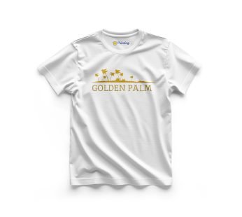 Golden Palm Logo Printed – Wedding Hall Staff T-Shirt ECWH08