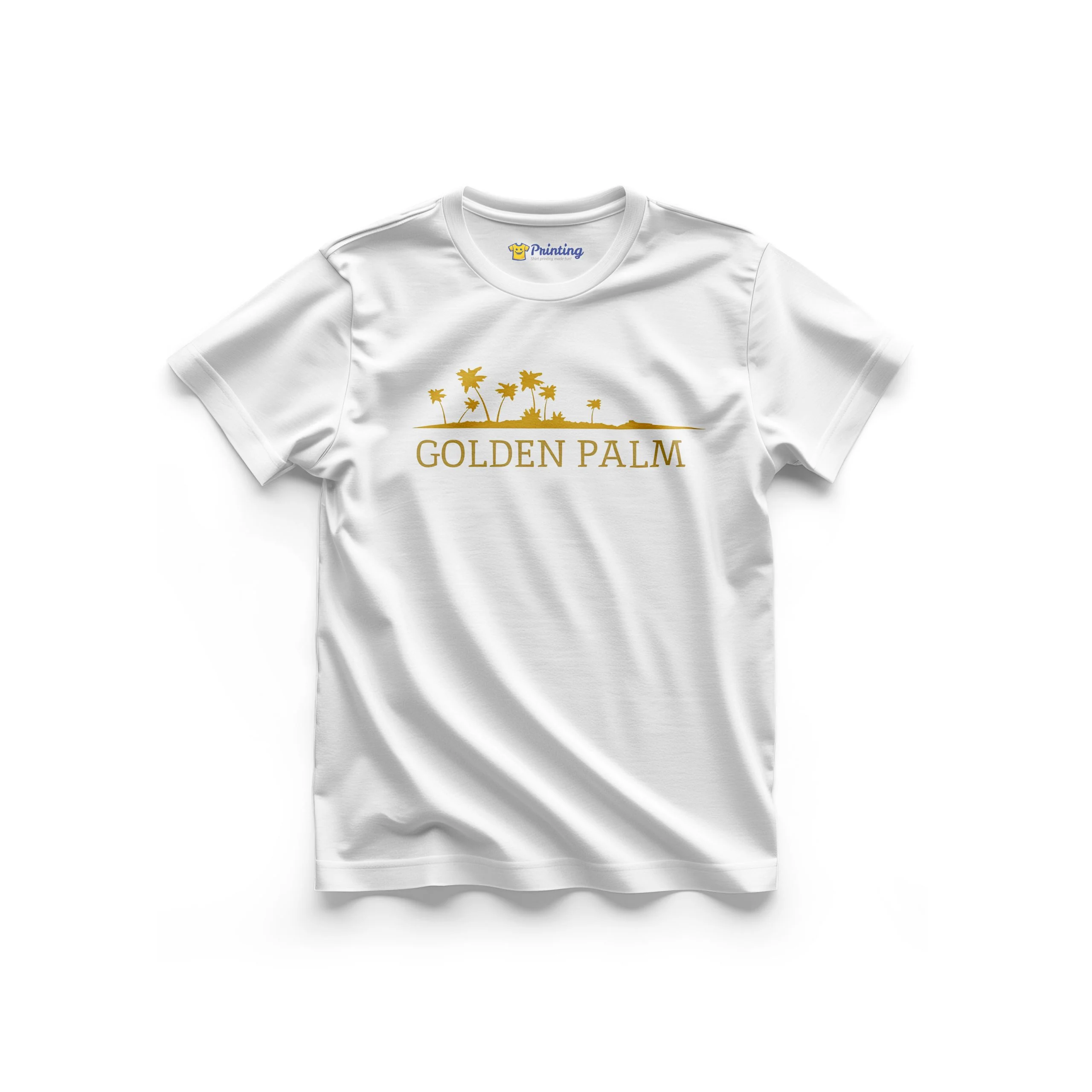 Golden Palm Logo Printed - Wedding Hall Staff T-Shirt ECWH08
