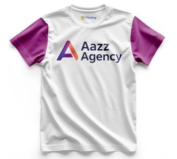 Aazz Agency Logo Printed – Advertising Company Staff T-Shirts CBAC02