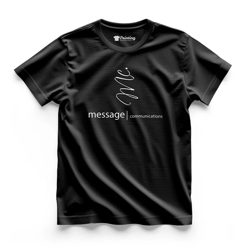 Message Logo Printed - Advertising Company Staff T-Shirts CBAC06