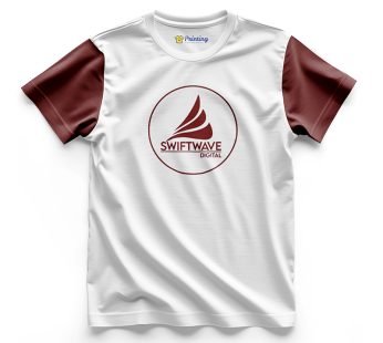 Swiftwave Logo Printed – Advertising Company Staff T-Shirts CBAC09