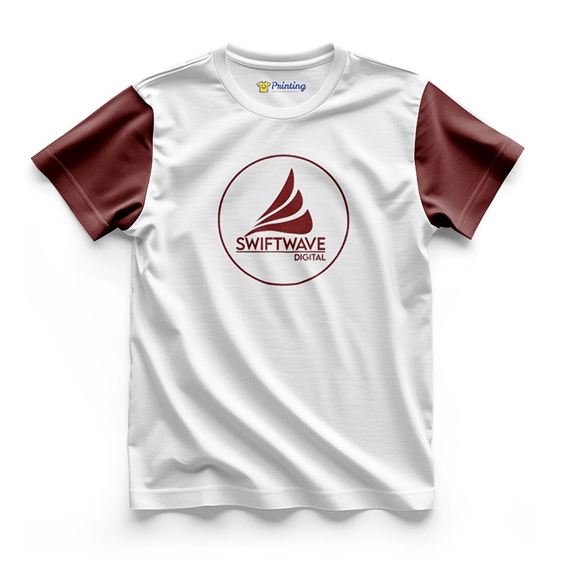 Swiftwave Logo Printed - Advertising Company Staff T-Shirts CBAC09