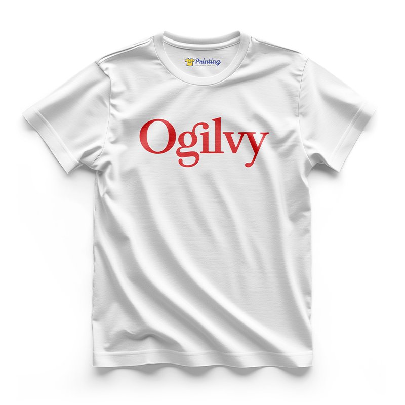 Ogilvy Logo Printed - Advertising Company Staff T-Shirts CBAC13