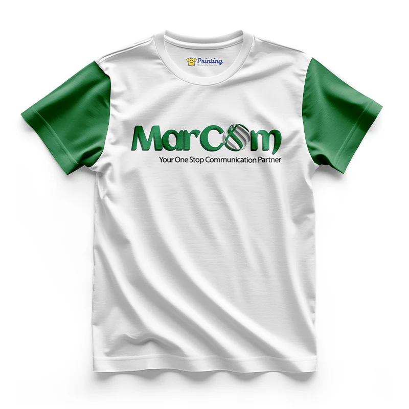Marcom Logo Printed - Advertising Company Staff T-Shirts CBAC15