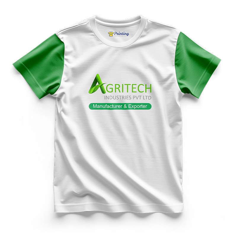 Agri Tech Logo Printed - Agriculture Company Staff T-Shirts CBAC10