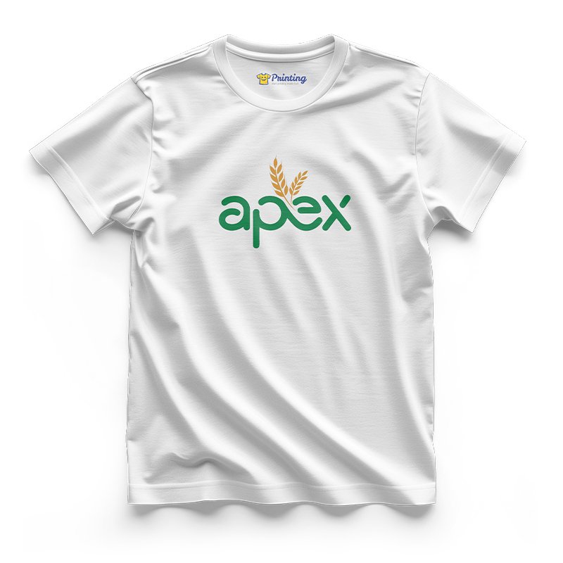 Apex Logo Printed - Agriculture Company Staff T-Shirts CBAC14