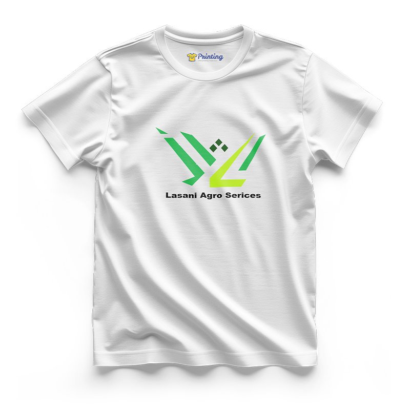 Lasani Agro Logo Printed - Agriculture Company Staff T-Shirts CBAC15