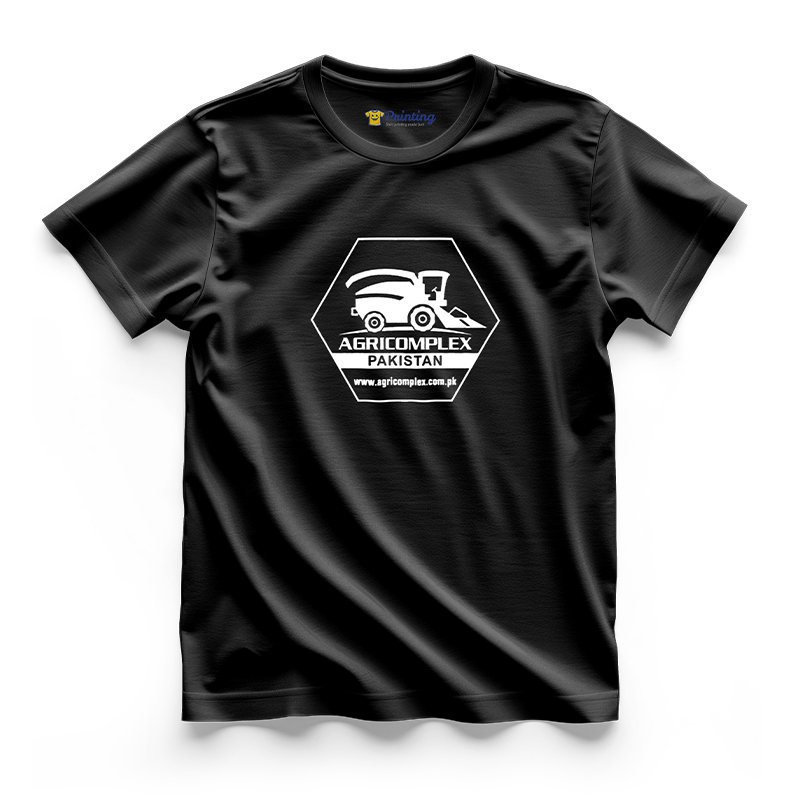 Agri Complex Logo Printed - Agriculture Company Staff T-Shirts CBAC02